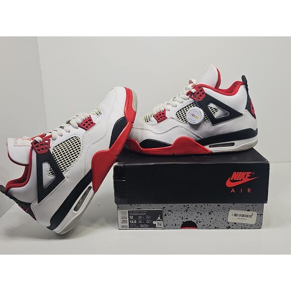 Jordan 4 Retro OG Mid Fire Red Sz 12 DC7770-160 PRE-OWNED main image 8